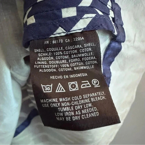 Maeve Anthropologie Navy and White Fit & Flare Skirt Size 4 - Picture 9 of 9